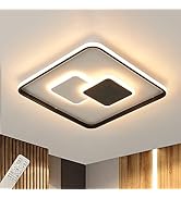 NETTLIFE LED Techo Lámpara De Salón, Lámpara De Techo Moderna Ajustable En Intensidad Con Control Remoto Lampara De Dormitorio 54 Cm 37 W De Diseno Metalico Lampara Para Salon Dormitorio Comedor Y Estudio