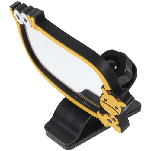 MUSISALY Espejo Retrovisor Infantil Clip para Coche Monitor Trasero Seguro con Ángulo Amplio para Bebés Instalación Fácil Visera Diseño Divertido