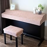 Design minimaliste de couleur unie : simple et élégant, la housse de piano est une bonne décoration. Cette housse de piano peut être lavée à la main ou en machine, ne rétrécit pas, ne se décolore pas.