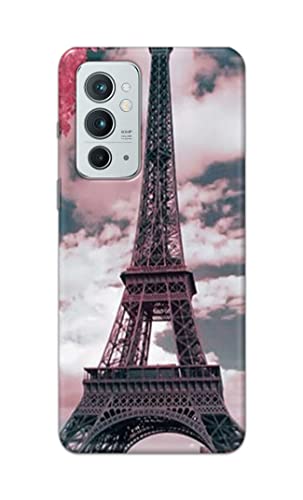 Image of Lovers Famous Place Eiffel Tower in Paris Hard Back Case Cover for OnePlus 9RT 5G Back Cover -(J5) VNS2227