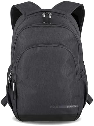 Travelite Handgepäck Rucksack KICK OFF, 45 cm, 22 Liter, Tagesrucksack | Laptop Rucksack bis 15,6 Zoll, Reiserucksack, Schulrucksack, Arbeitsrucksack, Daypack für Damen, Herren & T