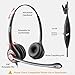 Wantek Cell Phone Headset with Microphone Noise Cancelling, Wired 3.5mm Computer Headphone for iPhone Samsung Android PC Laptop Tablet Skype Call Center Home Office, Ultra Comfort(F602J35)