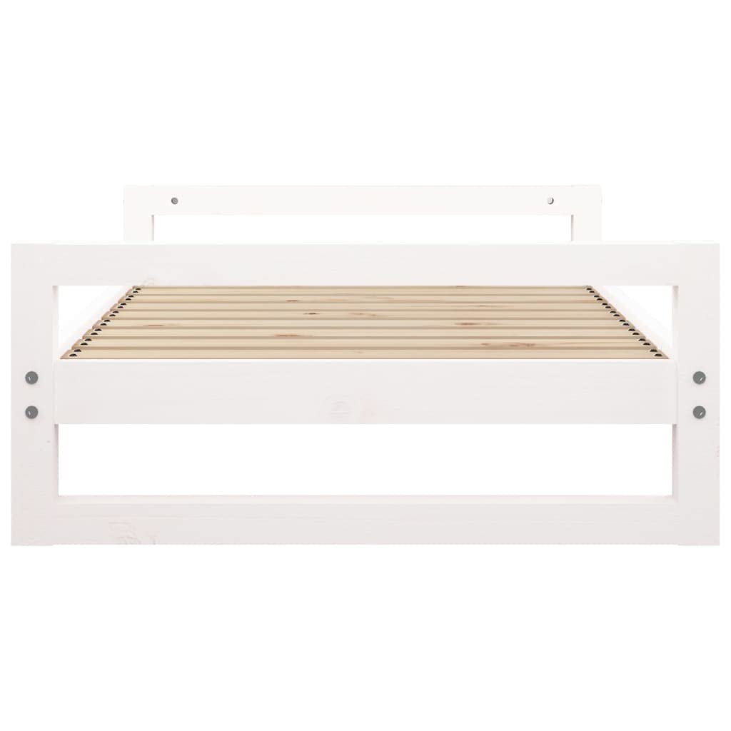 vidaXL Cama para Perros Madera Maciza de Pino Blanco Lavable Mascotas Sofá