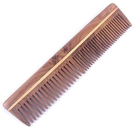 Peine de Madera Neem Dual Teeth Versátil para Cabello Rizado y Mojado miniatura 1