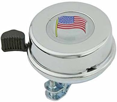 Alta Campana de bicicleta con bandera estadounidense