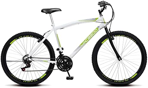 Colli, Bicicleta Cazelle CB 500, Aro 26 Comum Natural, 36 Raias, 18 Marchas, Freios V-Brake e Suporte de Guidão Down Hill