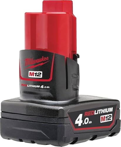 Milwaukee Red Lithium-ION 12v - 4,0 Ah M12B4 Rouge
