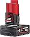 Price comparison product image Milwaukee M12B4 4.0Ah Lithium-Ion Battery - Red