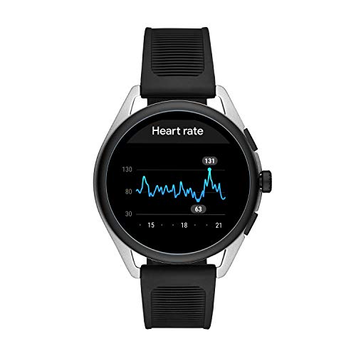 Emporio Armani Men's Smartwatch 3 Touchscreen Aluminum And Rubber Smartwatch, Black And Silver-Art5021 #TOP6