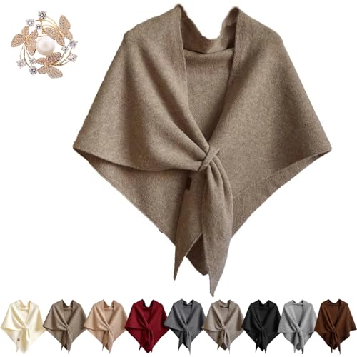 Women's Solid Color Scarf, Casual Soft Comfortable Shawl for Daily Wear, 2025 Sweater Shawls Scarf for Fall Winter