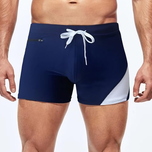 Men's High Elasticity Swim Trunks Quick Dry Beach Shorts Swim Shorts Swimwear Bathing Shorts Elastic Waist Trousers2