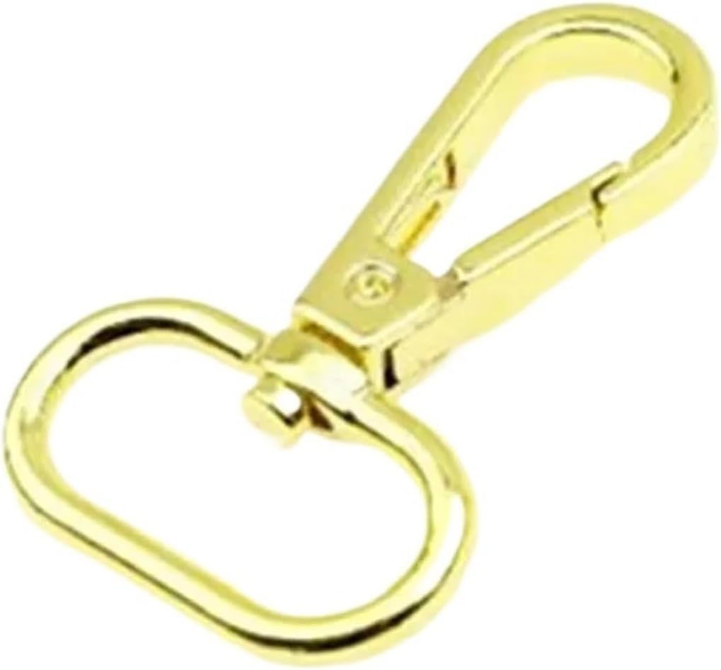 10 Hebillas De Correa De Metal De 16-50 Mm para Bolso, Cinturón, Cinturón, Broche Giratorio para Langosta, Collar De Perro, Mosquetones Accesorios De Costura De Bricolaje, Gunblack, 25mm-10Pcs