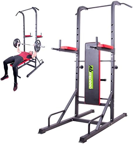 HOME GYM FITNESS POWER TOWER KNEE LIFT FITNESS TRAINING WORKOUT PULL UP BENCH WORKOUT TRAINING BENCH COMPLETE GYM TRAINER BENCH ALL IN ONE SUPREME QUALITY