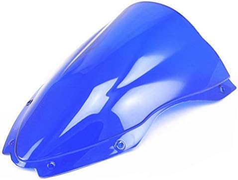 Double Bubble Windshield Windscreen for Kawasaki Ninja ZX10R ZX 10R 2016-2018 (Chrome)