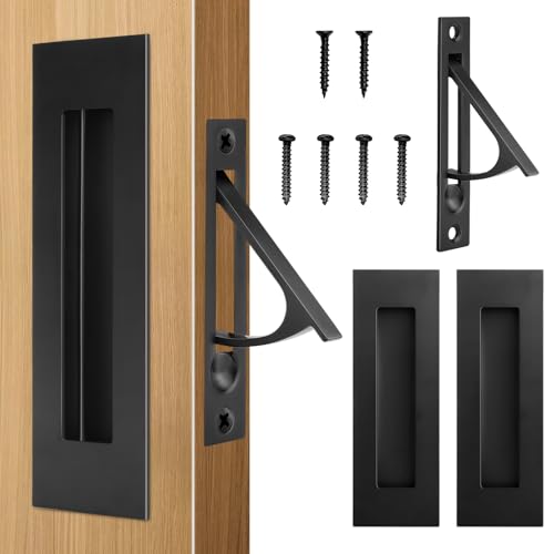 HBL' Stainless Steel Pocket Door Hardware Set
