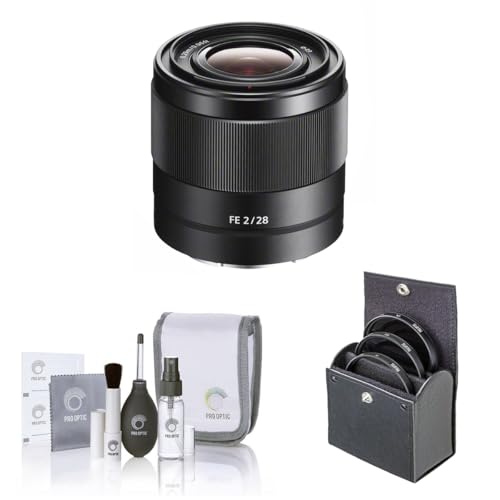Sony FE 28mm f/2�����Y Sony E�p 49mm�t�B���^�[�L�b�g�ƃN���[�j���O�L�b�g�Z�b�g