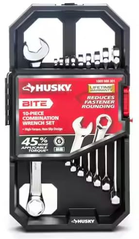 Husky BITE SAE Combination Wrench Set (10-Piece) HBCW10XLS