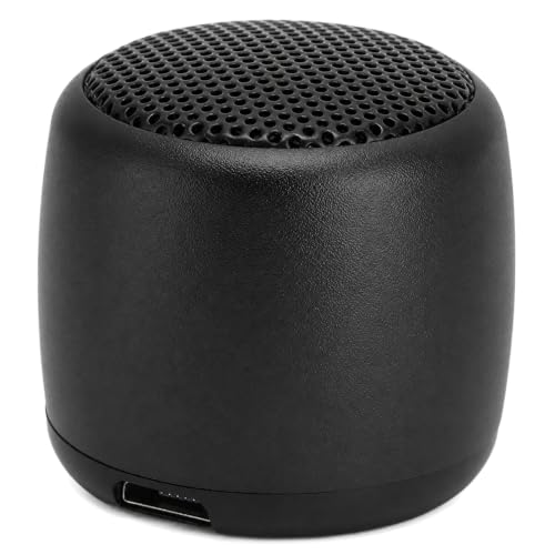 Image of Sanpyl Mini Bluetooth Speaker, Portable Speakers with HD Sound Heavy Subwoofer, USB Rechargeable Small Tiny Speaker for Outdoor Indoor (Black)