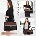 LOVEVOOK Laptop Bag for Women, Black- Brown