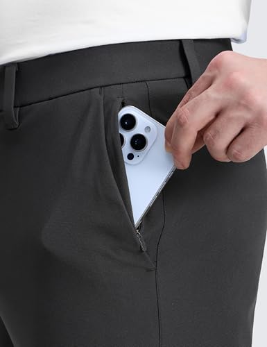 Image of CRZ YOGA All Day Comfy Golf Pants 28 inch /30 inch /32 inch /34 inch /36 inch | Decent Stretch, Wrinkle-Resistant, Casual, Slightly Tapered Leg, Flat Front, Pockets, Trousers for Men