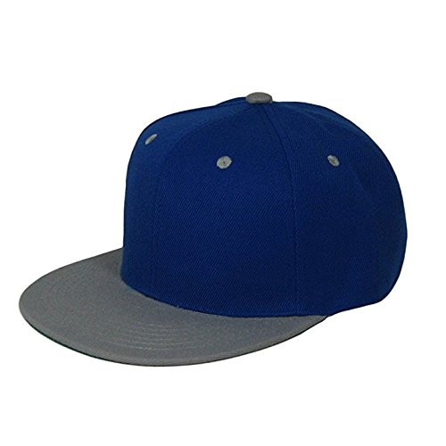 Classic Flat Bill Visor Blank Snapback Hat Cap with Adjustable Snaps