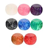 Design nacré élégant : le design nacré élégant de ces dés ajoute une touche sophistiquée à n’importe quel jeu, les rendant visuellement attrayants. dés en mousse à faire soi-même, accessoire de jeu en mousse