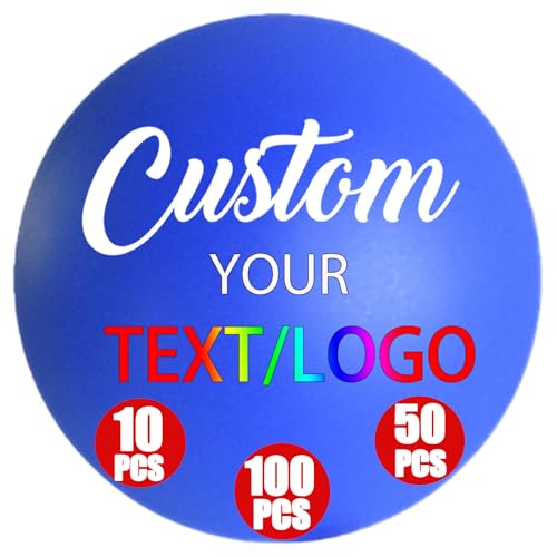 Xnslpww 10/50/100PCS Custom Stress Balls with Logo/Text