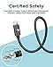 RAMPOW USB C Cable 3.3ft - QC 3.0 Fast Charge & USB 3.1 Data Sync - Braided USB Type C Cable - 56k Ohm Type C Charging Cable for Samsung Galaxy S10/S9/S8, LG, Sony, Moto and More - Space Gray