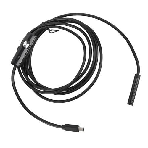 Industrielles Endoskop mit 7 Mm Durchmesser und 2 M Kabel, Inspektionskamera für Mechanische Interne Struktur-Rohrleitungsverstopfungen, Ausgestattet mit Typ-C-, USB- und