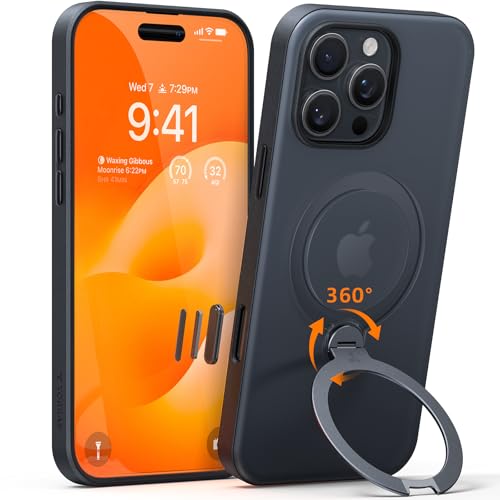 yČRKiE360°]z@\ zTORRAS iPhone 16 Pro p P[X JJo[t cΉ Ot }Olbg CX[dΉ ϏՌ hw  Ostand Q3 Spin ubN