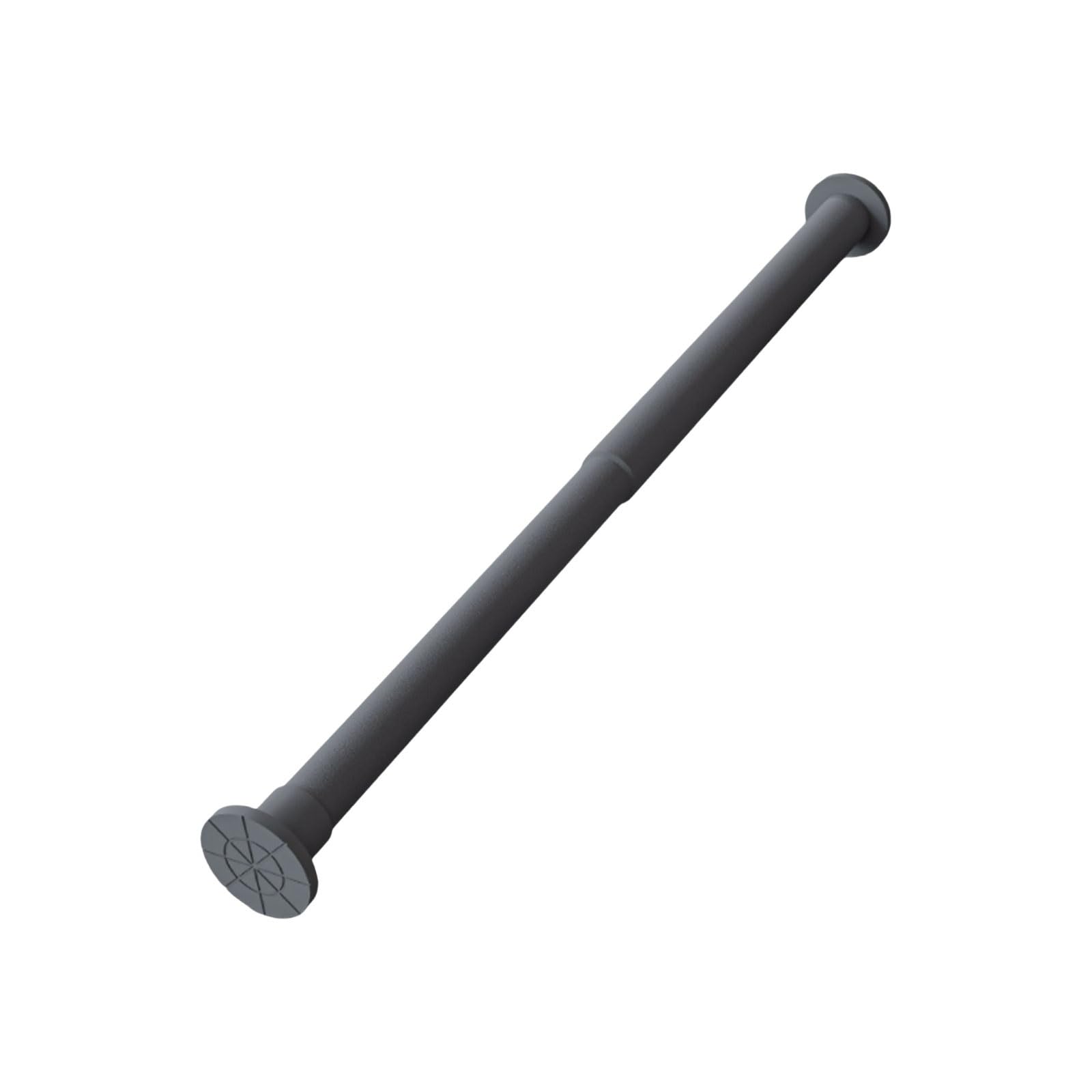Adjustable Carbon Steel Shower Curtain Rod Adjustable Spring Tension Easy Install No Rust Suitable For Bathrooms Wardrobes stable(Gray,140-260cm)