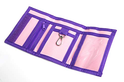 Image of Trifold Canvas Outdoor cartoon Wallet for Kids - Unicorn