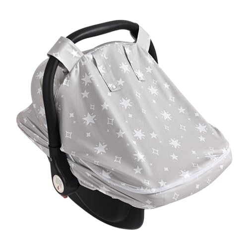 Image of Little Tots Baby Car Seat Canopy Cover, Breathable Sun Shade, Full Privacy for Newborns & Infants, Universal Fit for Boys & Girls