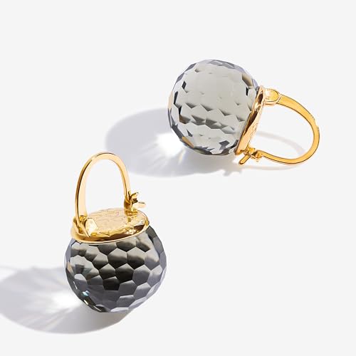 Image of Crystal Earrings for Women, Sparkly Austrian Crystal Disco Ball Earrings, 18K Gold Plated Post Drop Earrings with Colorful Spheres, Hypoallergenic & Lightweight, Ideal Gift for Her