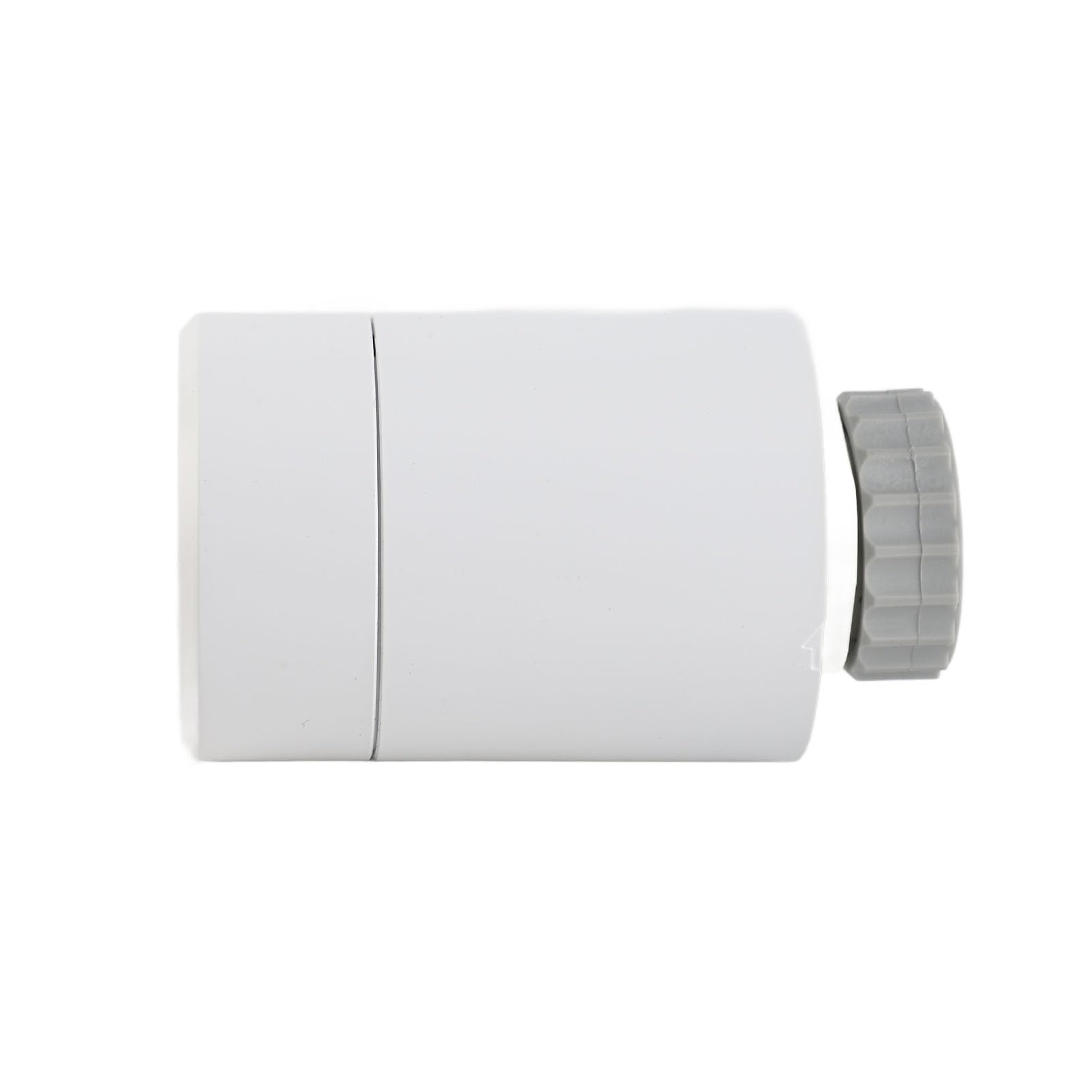 Temperaturregler, thermostatischer Heizkörper, Smart Home, programmierbarer Thermostat, intelligentes Temperaturregelgerät für Haushaltsheizsysteme, weißes ABS-Material, 56 mm