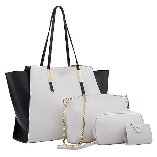 Sac à bandoulière femme blanc ensemble 3 pièces mode et pratique