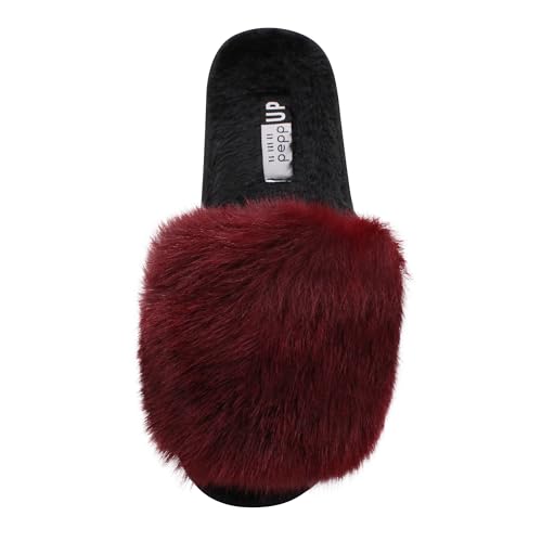 Image of VRITRAZ Women's Comfort Slip On Closed Toe Warm Winter with Cute Design print House Clog Indoor Slipper