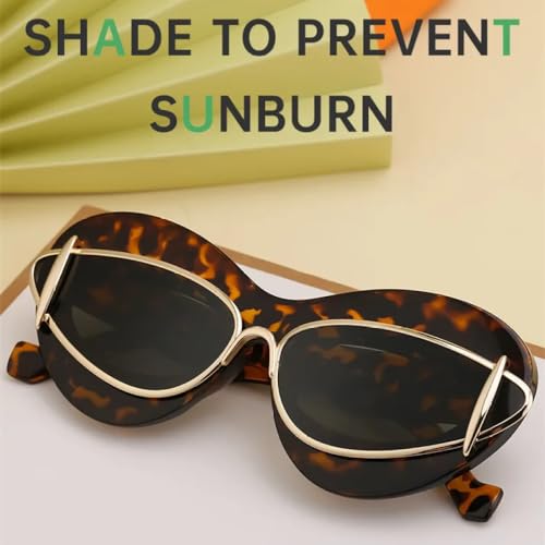 Sexy Ladies Cat Eye Sunglasses Women For Men Luxury Vintage Sun Glasses Popular Trendy Big Frame Shades3