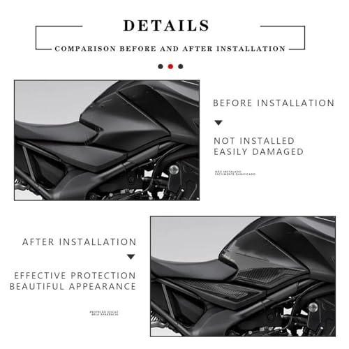 Accessoires pour réservoir de carburant moto contre les rayures
