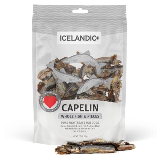 Icelandic+ Plus Capelin Whole Fish & Pieces Dog Treat 2.5-oz Bag