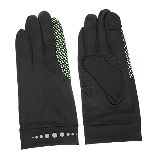 POPETPOP Elegant Touchscreen Bike Gloves Women's Outdoor Riding Gloves Breathable Sturdy Fitness Sunscreen Anti-Slip Black