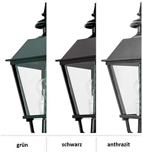 Casa Padrino baroque exterior wall light/exterior lantern 35 x 63 x H. 110 cm Baroque Outdoor Light, Color:anthracite