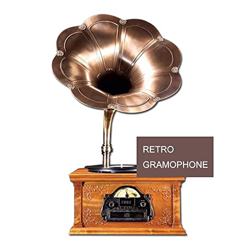 SXLCKJ Tourne-Disque, Gramophone, Lecteur de Disque Vinyle rétro, Décorations en Bois, Ameublement nostalgique… - Les Beatles, Paul McCartney, John Lennon, RIngo Starr, George Harrison SXLCKJ Tourne-Disque, Gramophone, Lecteur de Disque Vinyle rétro, Décorations en Bois, Ameublement nostalgique… – Image 5