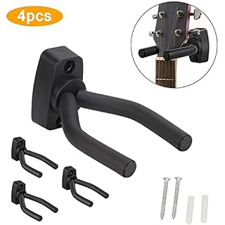 LEELLY Rack de stockageGuitar Wall Mount Portable Guitar Stand Holder Guitar Bracket Rack Hook 4Pcs Hanger Bracket Shelf… - Les Beatles, Paul McCartney, John Lennon, RIngo Starr, George Harrison LEELLY Rack de stockageGuitar Wall Mount Portable Guitar Stand Holder Guitar Bracket Rack Hook 4Pcs Hanger Bracket Shelf… – Image 2