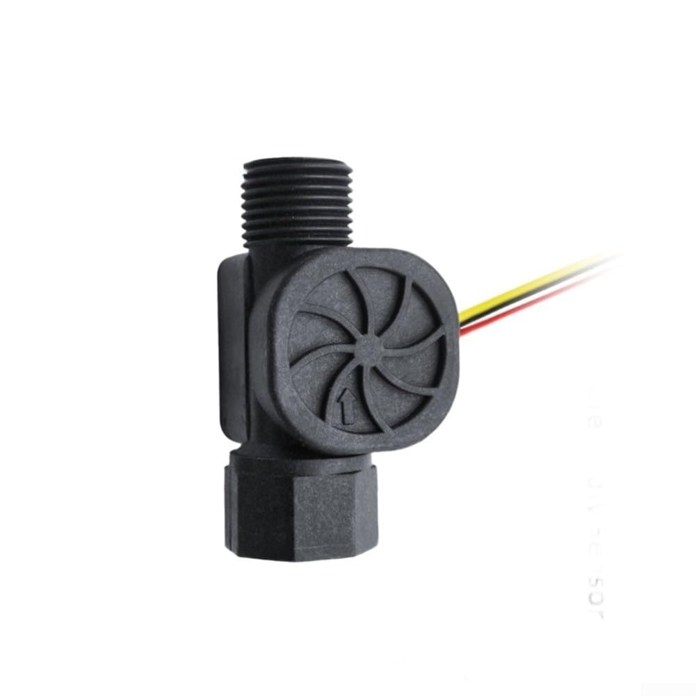 Débitmètre d'eau industriel en nylon avec turbine de 1 à 30 l/min, capteur de pression 1,75 MPa avec signal d'impulsion de sortie pour chauffe-eau et applications à vapeur