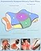 Orthopädisches Kissen, Seitenschläferkissen, Nackenstützkissen, Kopfkissen Nackenschmerzen, Memory Foam Kissen, Ergonomisches Kopfkissen, für Seiten Rücken & Bauchschläfer -Schmetterlingsform