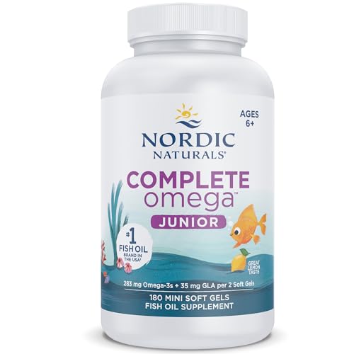 Nordic Naturals Complete Omega-3 JR para Niños, 180 Cápsulas