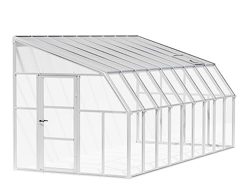 Rion Sun Room – Invernadero (plástico, 570 x 258 x 266 cm, con ventana para techo)