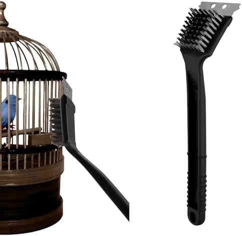 Amazon.com: Evenpop Bird Cage Brush, Stainless Steel Long Handle Bird ...