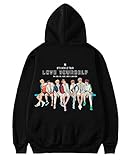 HaziVS KPOP BTS - Sudadera con capucha unisex BTS World Tour Jubel para fans de BTS Yh008-bk S